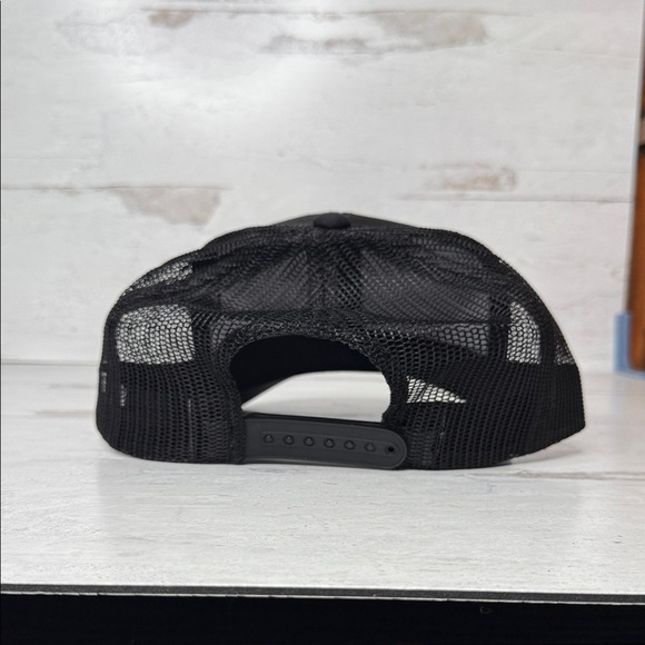 Black Trucker Cap with Humorous Text - Picture 3 of 5